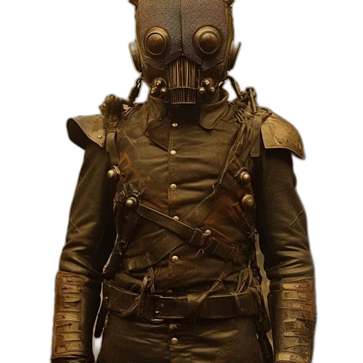 mask, robot, jacket, creature transparent PNG cut-out