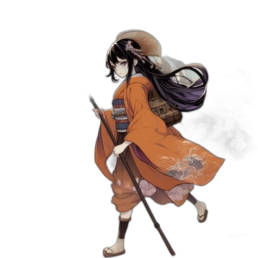 staff, jacket, sword, weapon transparent PNG cut-out