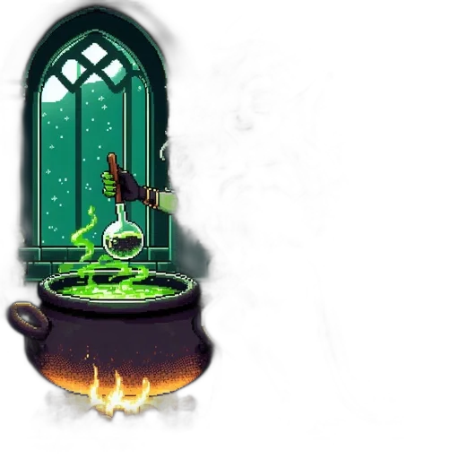 concept art, fantasy art, pixel art, 3d render transparent PNG cut-out