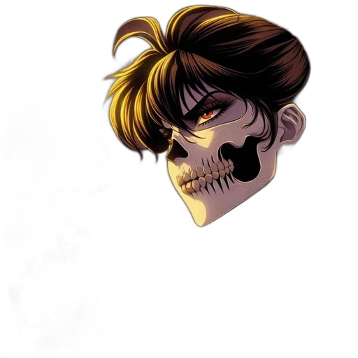 face, mask, comic book art, concept art transparent PNG cut-out