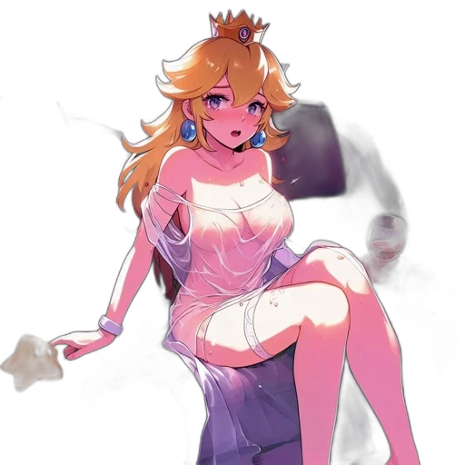 dress, staff, crown, weapon transparent PNG cut-out
