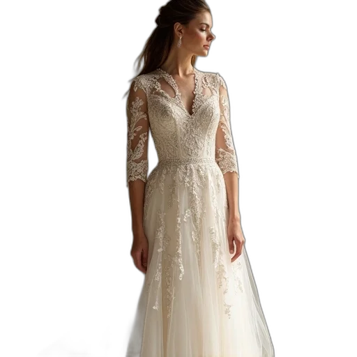 dress, line, neck, sleeves transparent PNG cut-out