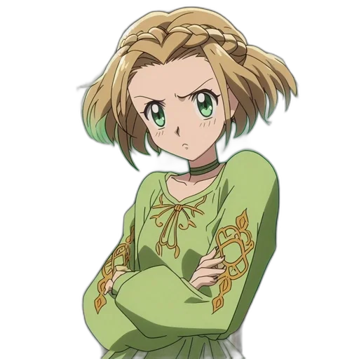 hair, dress, staff, jacket transparent PNG cut-out