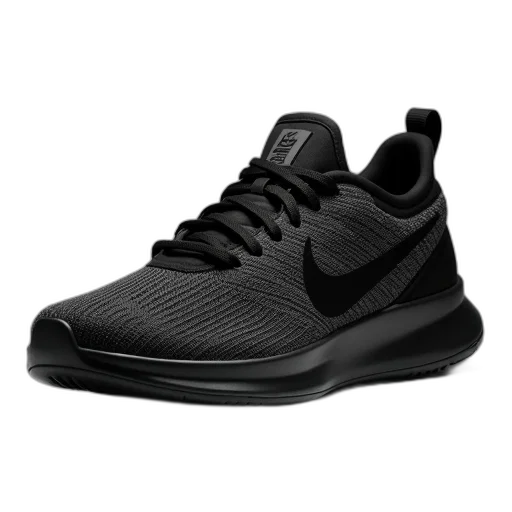 shoes, black, nike, running transparent PNG cut-out
