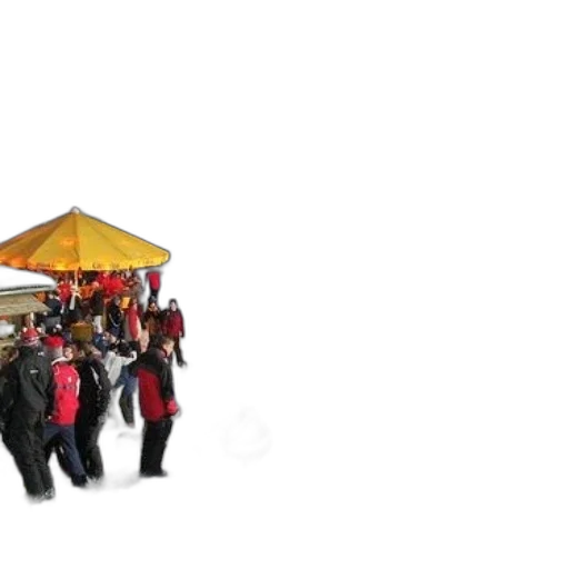 umbrella, staff, jacket, hat transparent PNG cut-out
