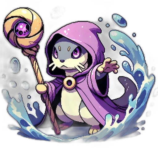 staff, creature, fantasy art, concept art transparent PNG cut-out