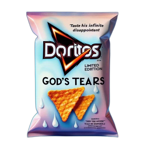 food, vaporwave, doritos, bag transparent PNG cut-out