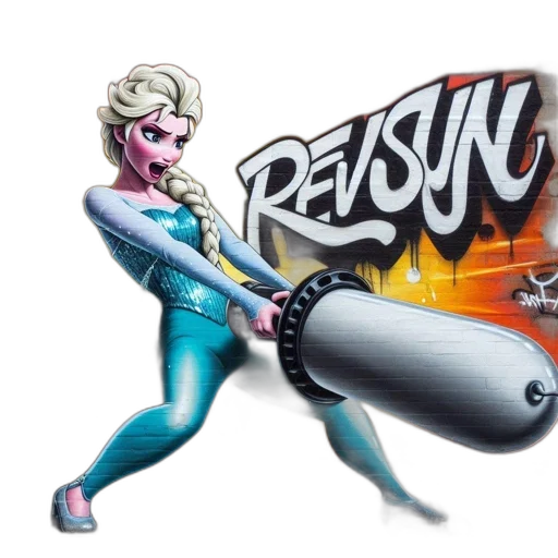 weapon, comic book art, concept art, cartoon transparent PNG cut-out