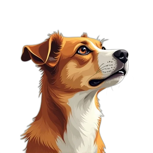 animal, staff, face, photorealistic transparent PNG cut-out