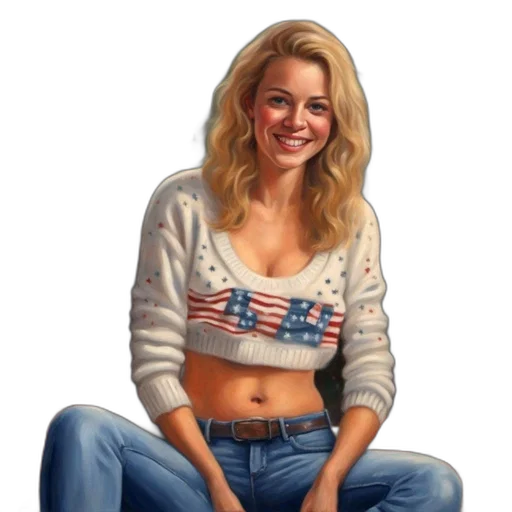 jacket, face, jewelry, oil painting transparent PNG cut-out