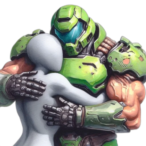 robot, weapon, concept art, pixel art transparent PNG cut-out