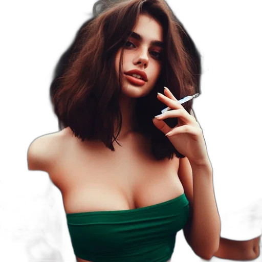 dress, jewelry, hair, face transparent PNG cut-out