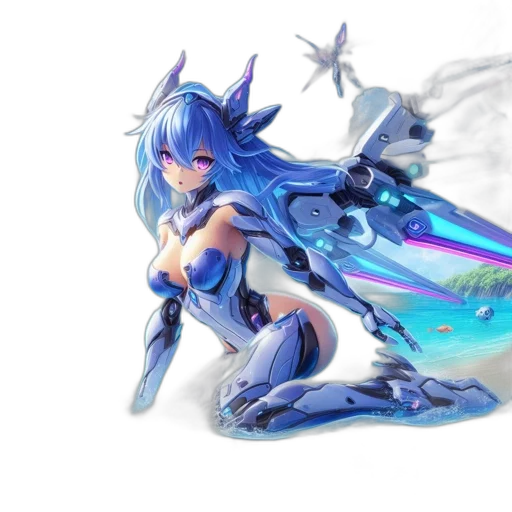 dragon, weapon, robot, sword transparent PNG cut-out