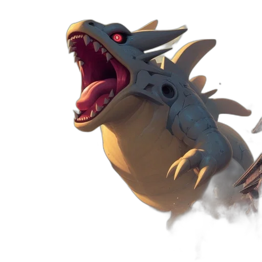 dragon, creature, animal, weapon transparent PNG cut-out