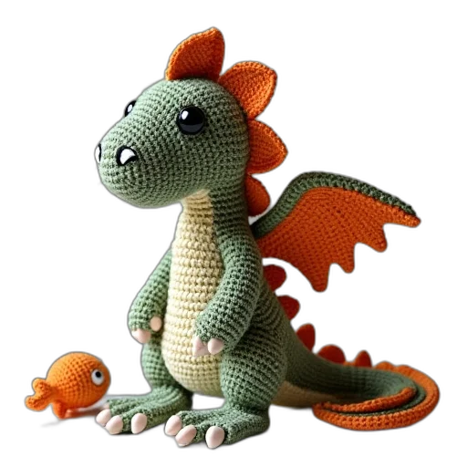 dragon, creature, animal, staff transparent PNG cut-out