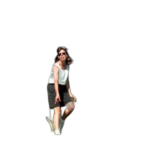 dress, shoes, staff, jacket transparent PNG cut-out
