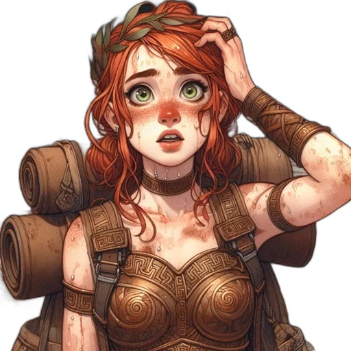 face, staff, crown, dress transparent PNG cut-out