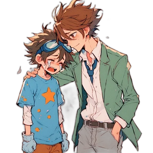 jacket, watercolor, anime, pixel art transparent PNG cut-out
