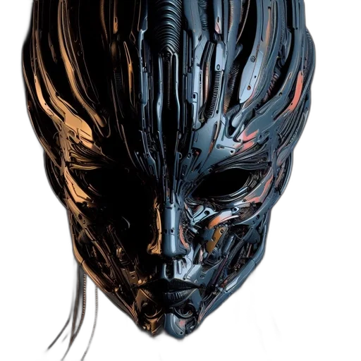 mask, face, creature, concept art transparent PNG cut-out
