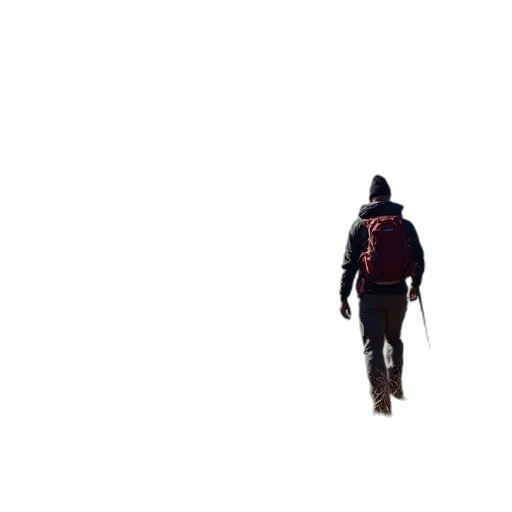 jacket, robot, staff, creature transparent PNG cut-out