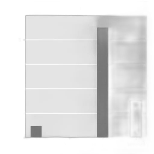 building, 3d render, pixel art, monochrome transparent PNG cut-out
