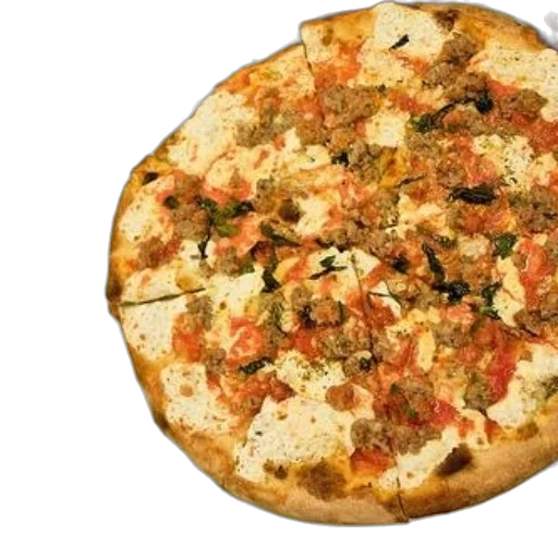 food, large, pizza, toppings transparent PNG cut-out
