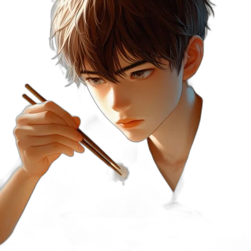 face, weapon, photorealistic, anime transparent PNG cut-out