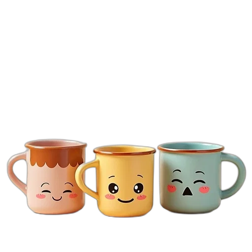 3d render, photorealistic, set, cute transparent PNG cut-out
