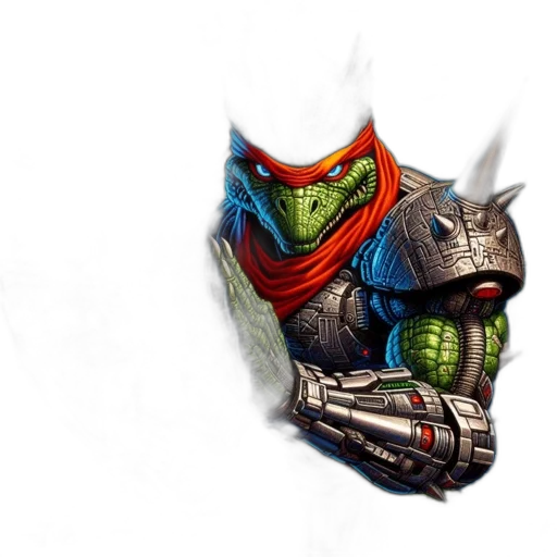 mask, robot, face, weapon transparent PNG cut-out