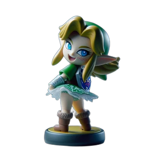 3d render, concept art, green, figurine transparent PNG cut-out