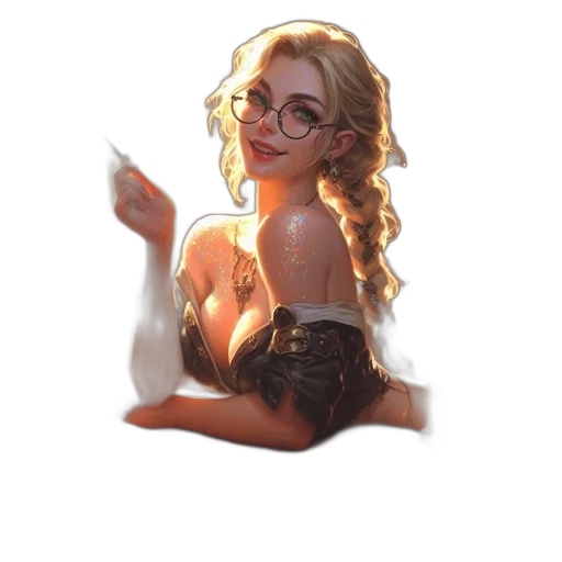 dress, staff, face, pixel art transparent PNG cut-out