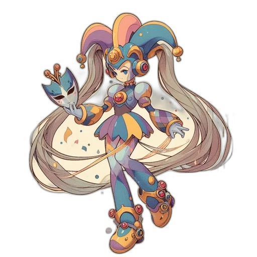 staff, robot, hair, concept art transparent PNG cut-out