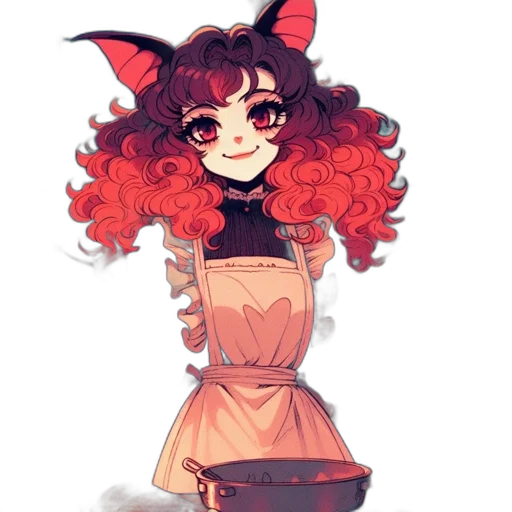 dress, staff, creature, crown transparent PNG cut-out