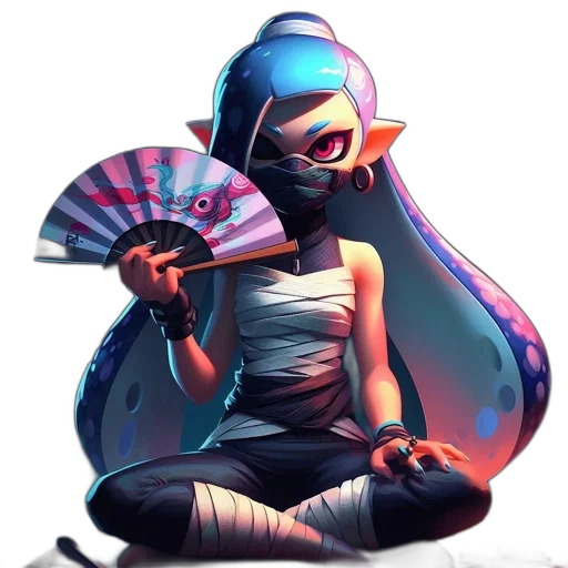 weapon, umbrella, mask, staff transparent PNG cut-out