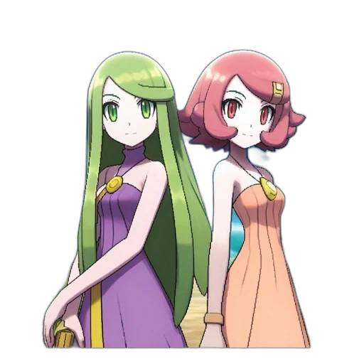 dress, staff, crown, hair transparent PNG cut-out
