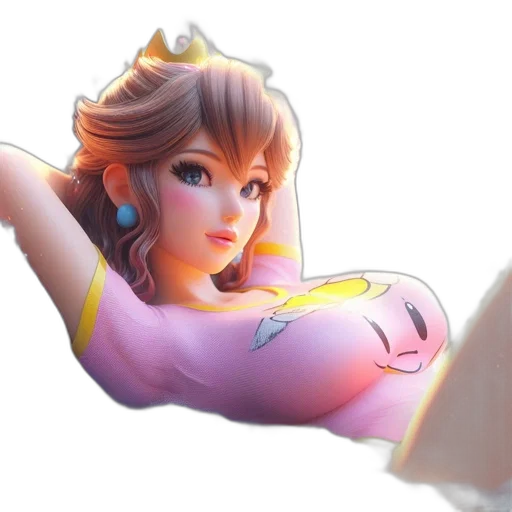 crown, dress, 3d render, concept art transparent PNG cut-out