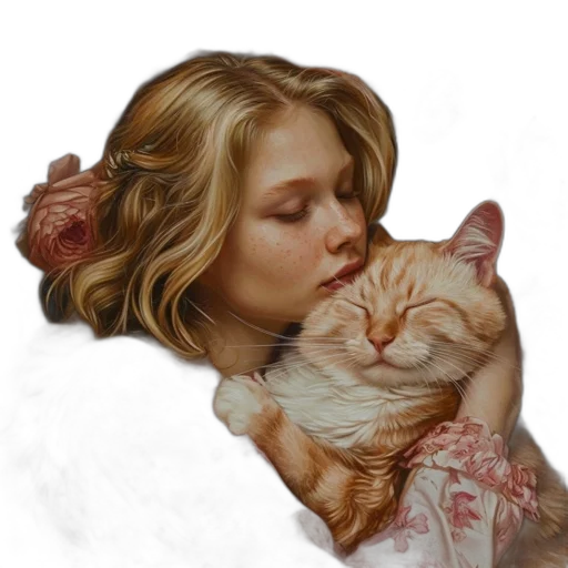 animal, photorealistic, oil painting, fantasy art transparent PNG cut-out