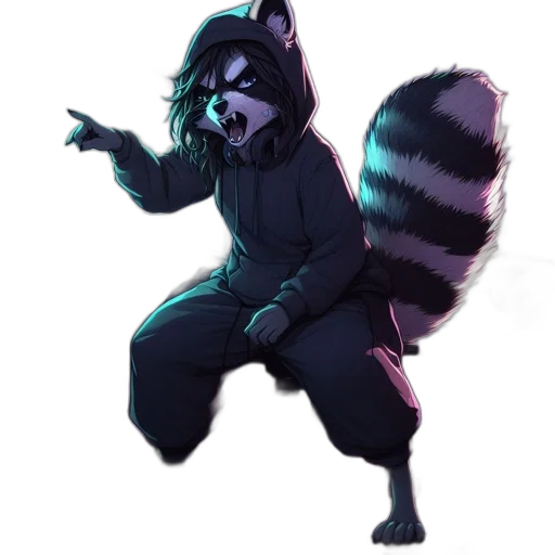creature, jacket, staff, animal transparent PNG cut-out