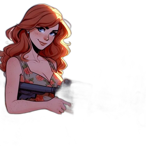 weapon, concept art, cartoon, comic book art transparent PNG cut-out