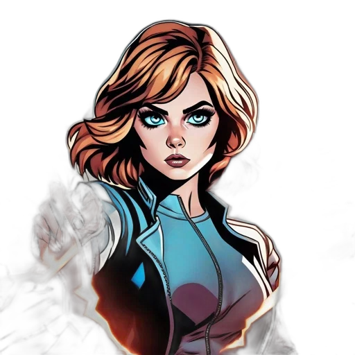 comic book art, concept art, cartoon, fantasy art transparent PNG cut-out