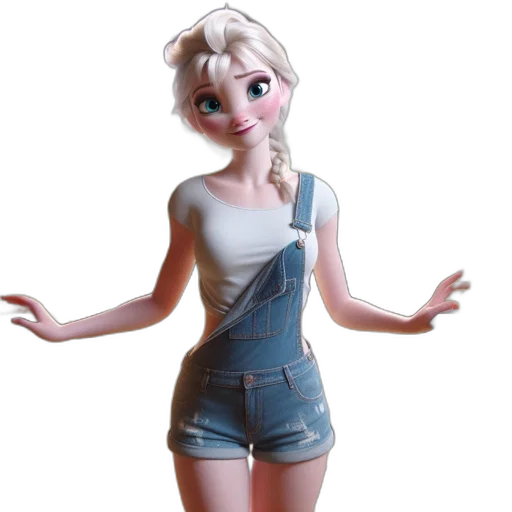 dress, 3d render, concept art, cartoon transparent PNG cut-out