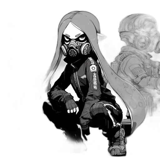 mask, weapon, concept art, comic book art transparent PNG cut-out