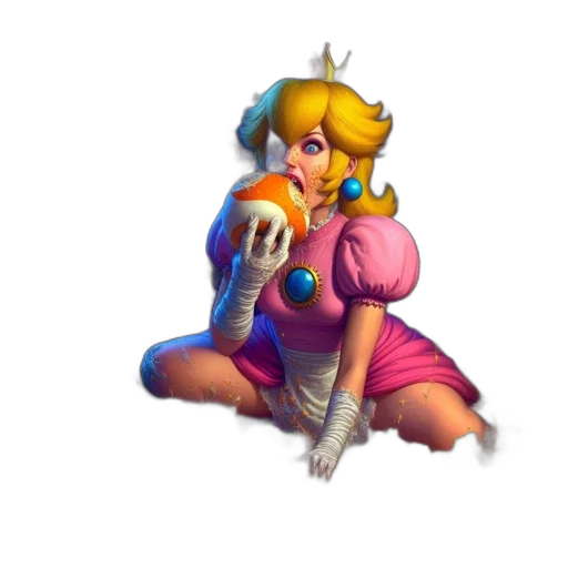 dress, crown, staff, weapon transparent PNG cut-out
