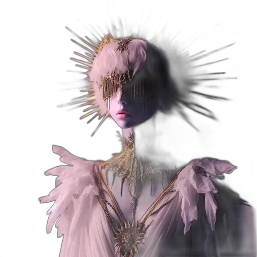 hair, creature, crown, mask transparent PNG cut-out