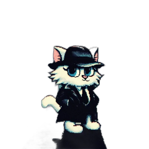 staff, hat, animal, jacket transparent PNG cut-out