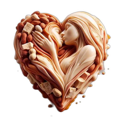 food, jewelry, photorealistic, oil painting transparent PNG cut-out