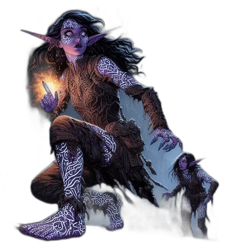 dragon, creature, staff, fantasy art transparent PNG cut-out