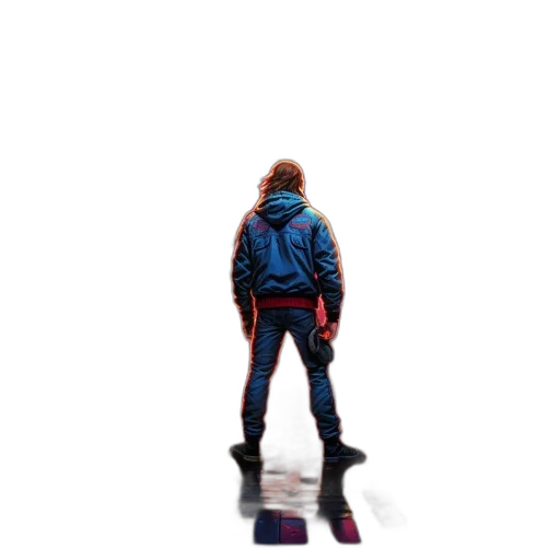 jacket, shoes, robot, creature transparent PNG cut-out