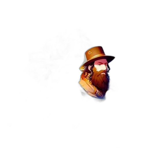 hat, face, staff, hair transparent PNG cut-out
