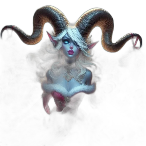 creature, mask, dragon, hair transparent PNG cut-out